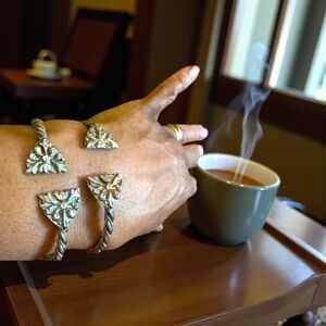 Unique Vintage .925 Silver Bangles